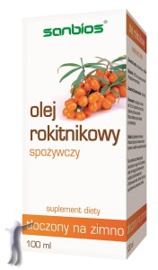 Olej rokitnikowy spożywczy tłoczony na zimno (100 ml)