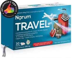 Narum Travel (30 kapsułek) - DZIAŁANIE PRZECIWBIEGUNKOWE
