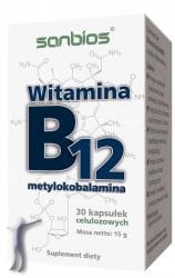 Witamina B12 Metylokobalamina (30 kapsułek)