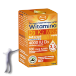 Witamina D3 K2 MK7 (D3 4000IU K2 100mcg) krople (10ml)