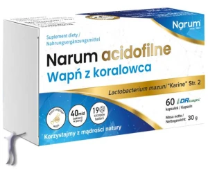 Narum acidofilne Wapń z koralowca ( 60 kapsułek)