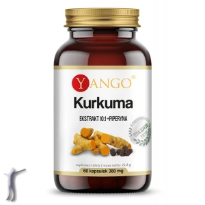Kurkuma - ekstrakt + piperyna - 60 kapsułek