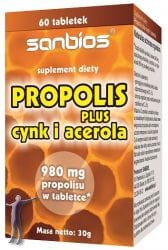 Propolis Plus Cynk i Acerola (60 tabl.)